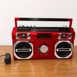 Bluetooth Boombox w/CD Player FM Stereo Studebaker SB2145 80s Retro Street RED