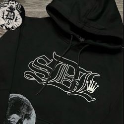 Black Sdl Hoodie , Size Small