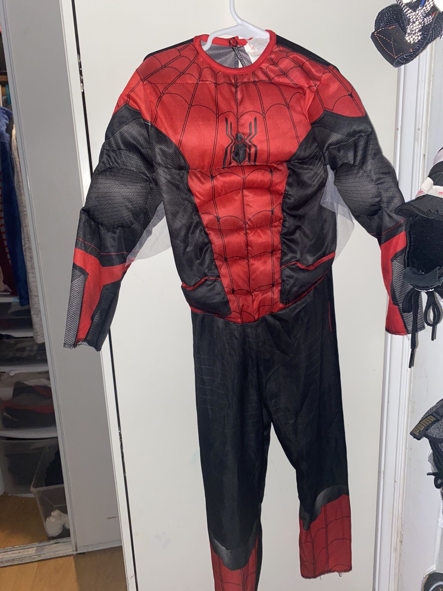 Black kids spiderman costume ((HALLOWEENn))
