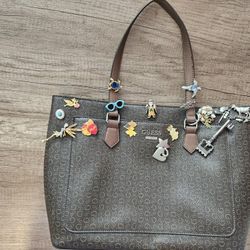 Purse With Vintage Pins