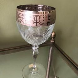 6 Gorgeous Crystal Wine Glasses NEW