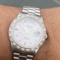Rolex Day Date Rubies Diamonds 36mm Buy Sale Trade Gold Watches Chains Bracelet 10k 14k 18k Coins Art 