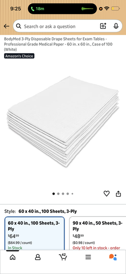 Paper tissue body med