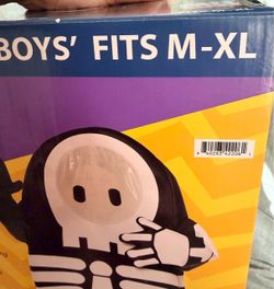 Boys' Skeleton Costume M-XL