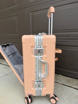 Aluminum frame carry on with laptop