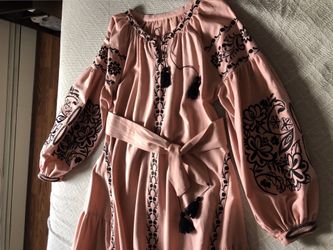 Pink fancy long dress