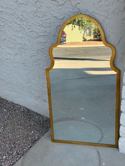 Gold Framed Arch Style Wall Mirror