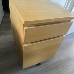 2 Drawer filing Cabinet On Wheels