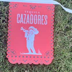 Cazadores Tequila vinyl bar banner