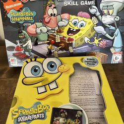 SpongeBob Kids Game Bundle – Operation + Hangman Game