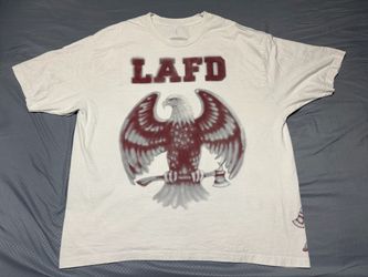 Cactus Jack LAFD Shirt Wildfire Eagle Graphic Tee Travis Scott Merch Size XXL