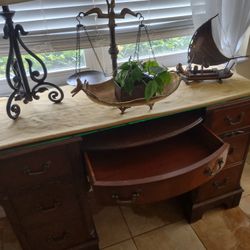 Wood Desk/Sewing Table/Vanity