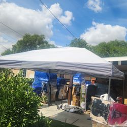 Ozark Trail 12' x 12' Instant Straight Leg Canopy for Camping - Gray