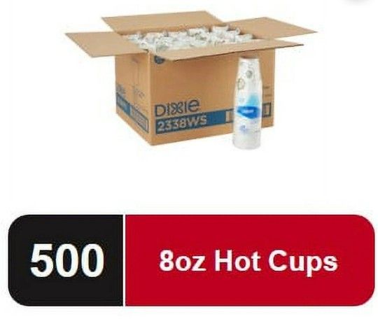Dixie Disposable Paper Hot Coffee Cups