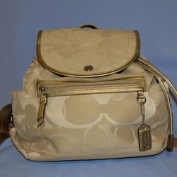 Vintage Coach Drawstring Backpack