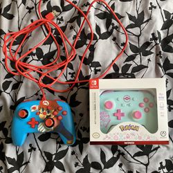 Mario And Pokémon Nintendo Switch Controllers 40$ For Both North Side Of Chicago