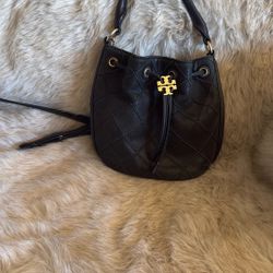 Tory Burch black Bucket Bag