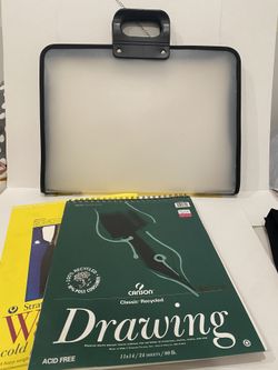 Art Portfolio Case Zipper & Strathmore Watercolor & Canson Drawing Pad