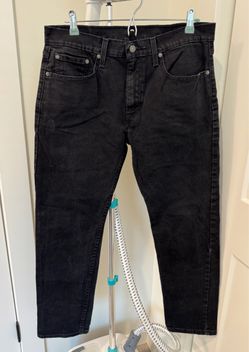 Levi’s 502 Men’s Jeans 32x30 Black Denim Regular Taper Fit