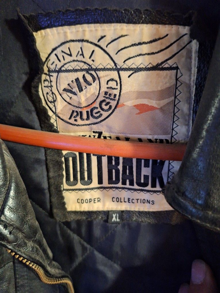 Heavy Leather Jacket Great For Bike