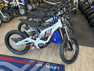 Surron Light Bee X 10,000w/72V With Street Tires + Guts Motocross Plate