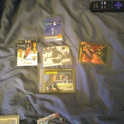 I Got Four Michael Jordan Cards One Rookie Two Baseball Ones One Signature In A Ken Griffey Jr Signature