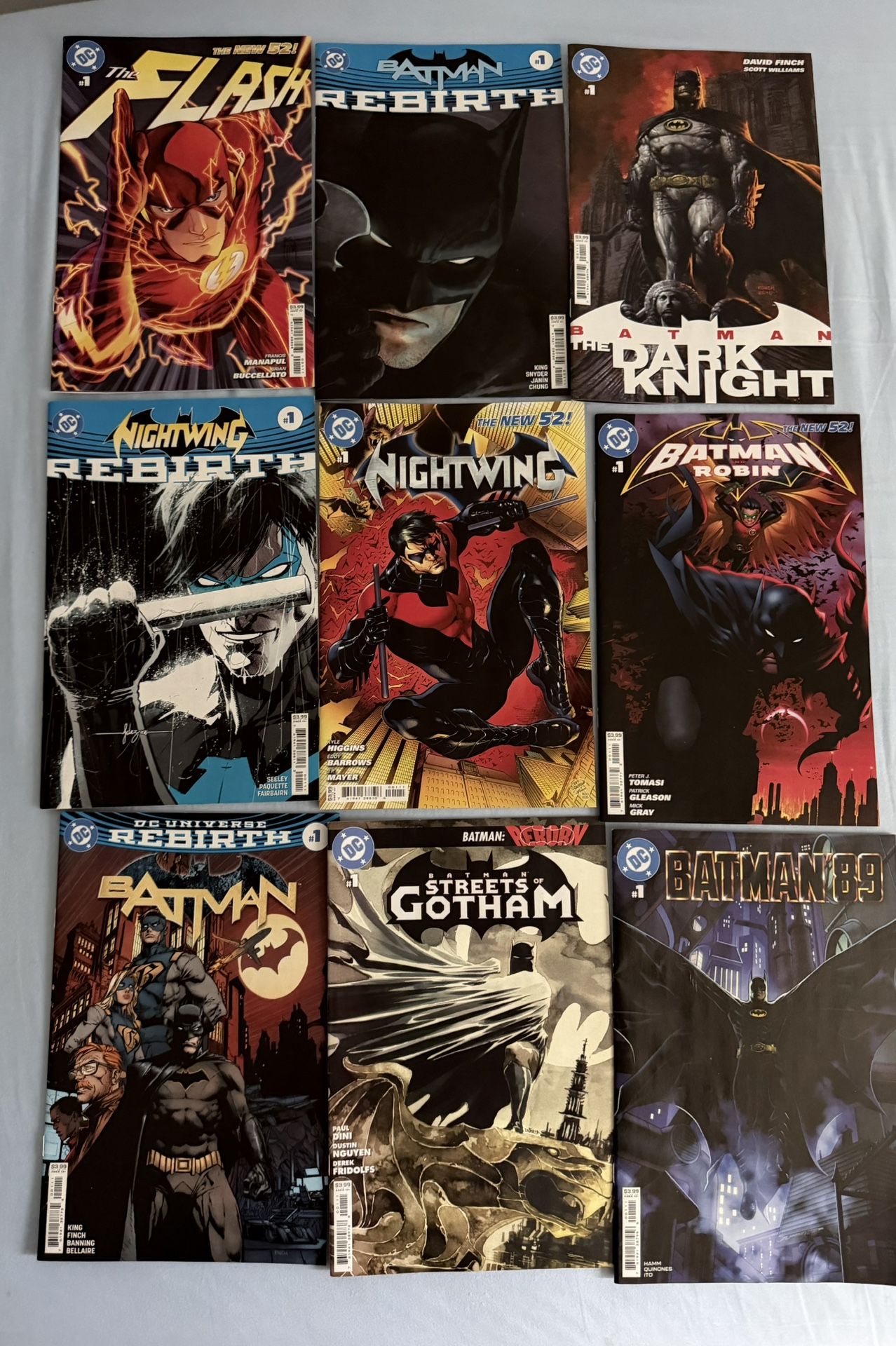 Batman, Nightwing, And Flash Dc Comics