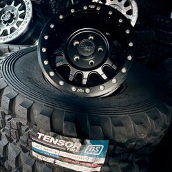 On-Sale Dirty Life 15” Beadlock Wheels  4x137 5x4.5 & 33x10x15 TENSOR DS TIRES FOR SXS UTV (We Finance)
