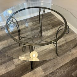 Glass Table and 4 Chairs