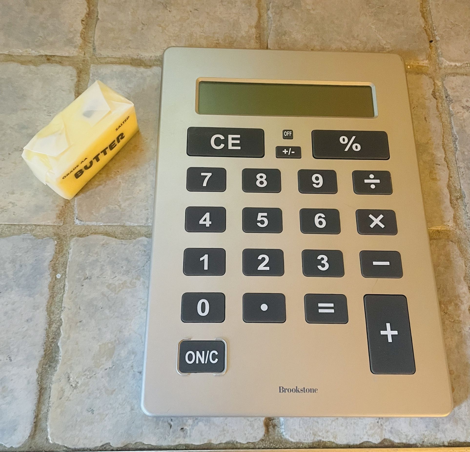 Calculator Oversized Works Perfect