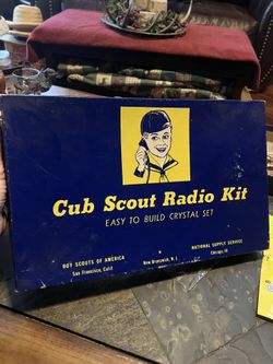 Vintage Cub Scout radio kit easy to build crystal set