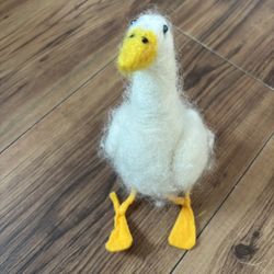Handmade Felt Duck – Needle-Felted Wool Figure