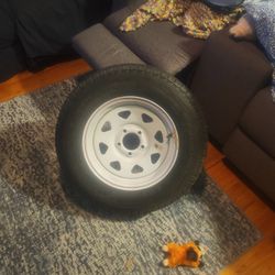  Trailer Tires  2 Rims 2 Tires 