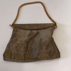 Late 1800s Women’s Brass & Bead Purse