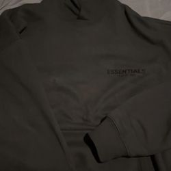 essentials black hoodie 