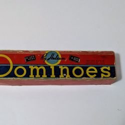 Dominoes Set By Halsam No 623- H 27 Pieces One Piece Missing Vintage
