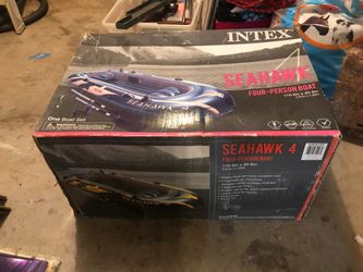 New Intex Seahawk 4 four person boat