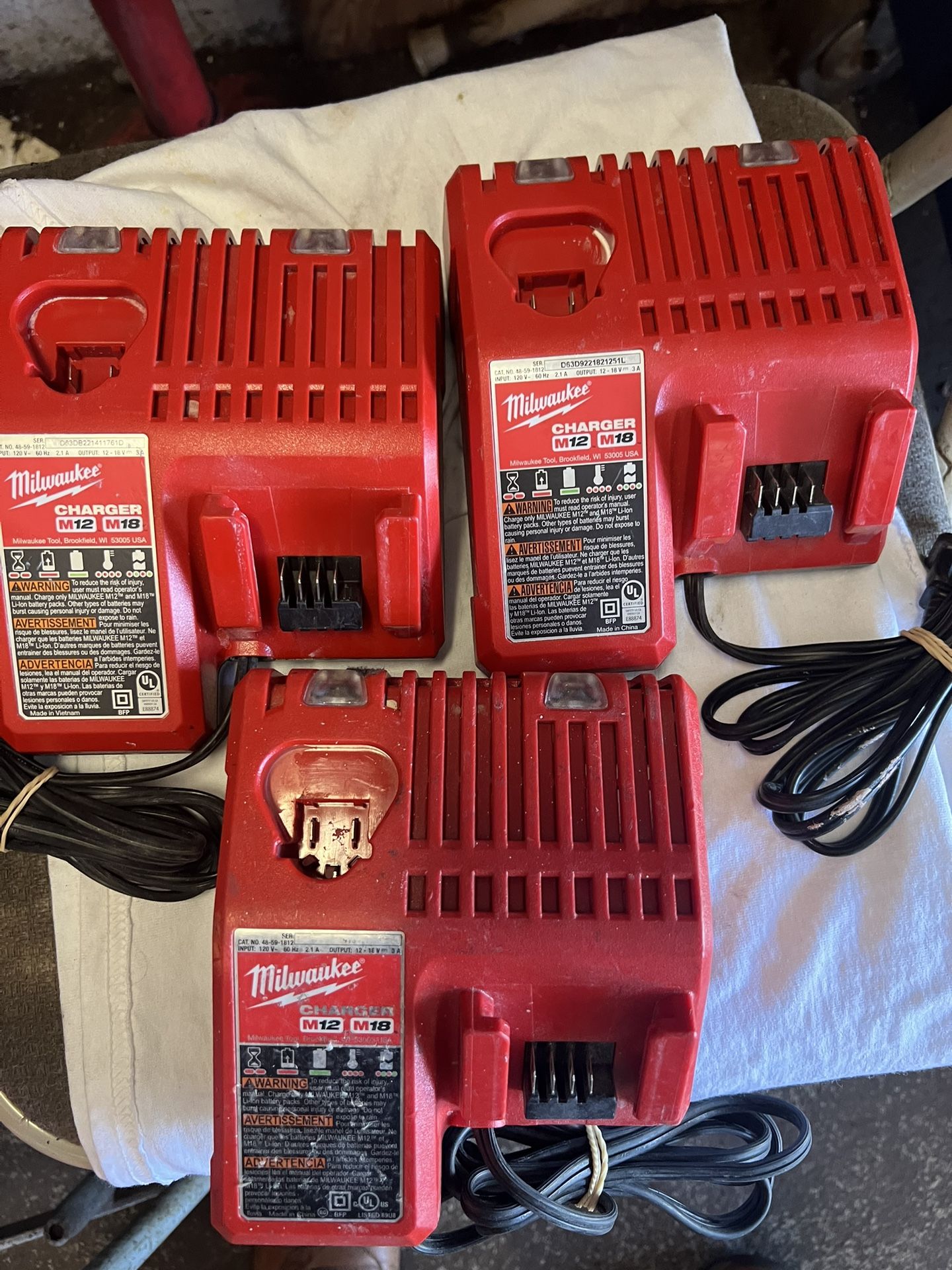 Milwaukee Charger M18/M12 $42 For Each