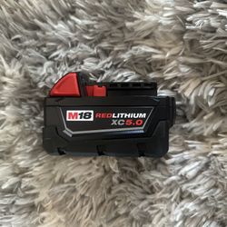Milwaukee M18 5.0 battery