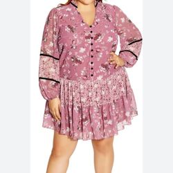 City Chic Dress Size 16  New No Tags 