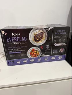 Ninja EverClad Commercial-Grade Stainless Steel Cookware 12-Piece Set