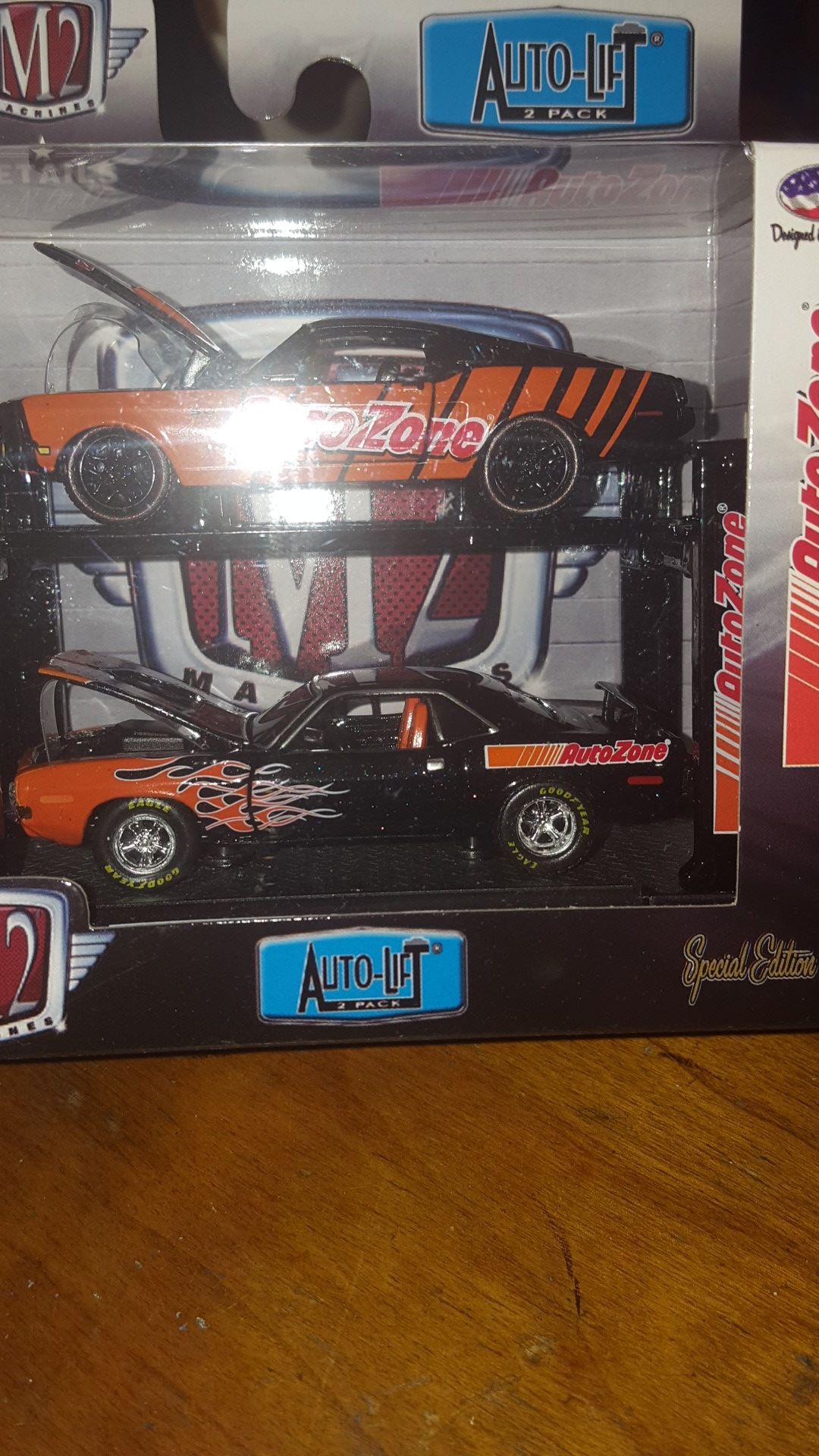 M2 AutoZone auto lift collectible like Hot Wheels