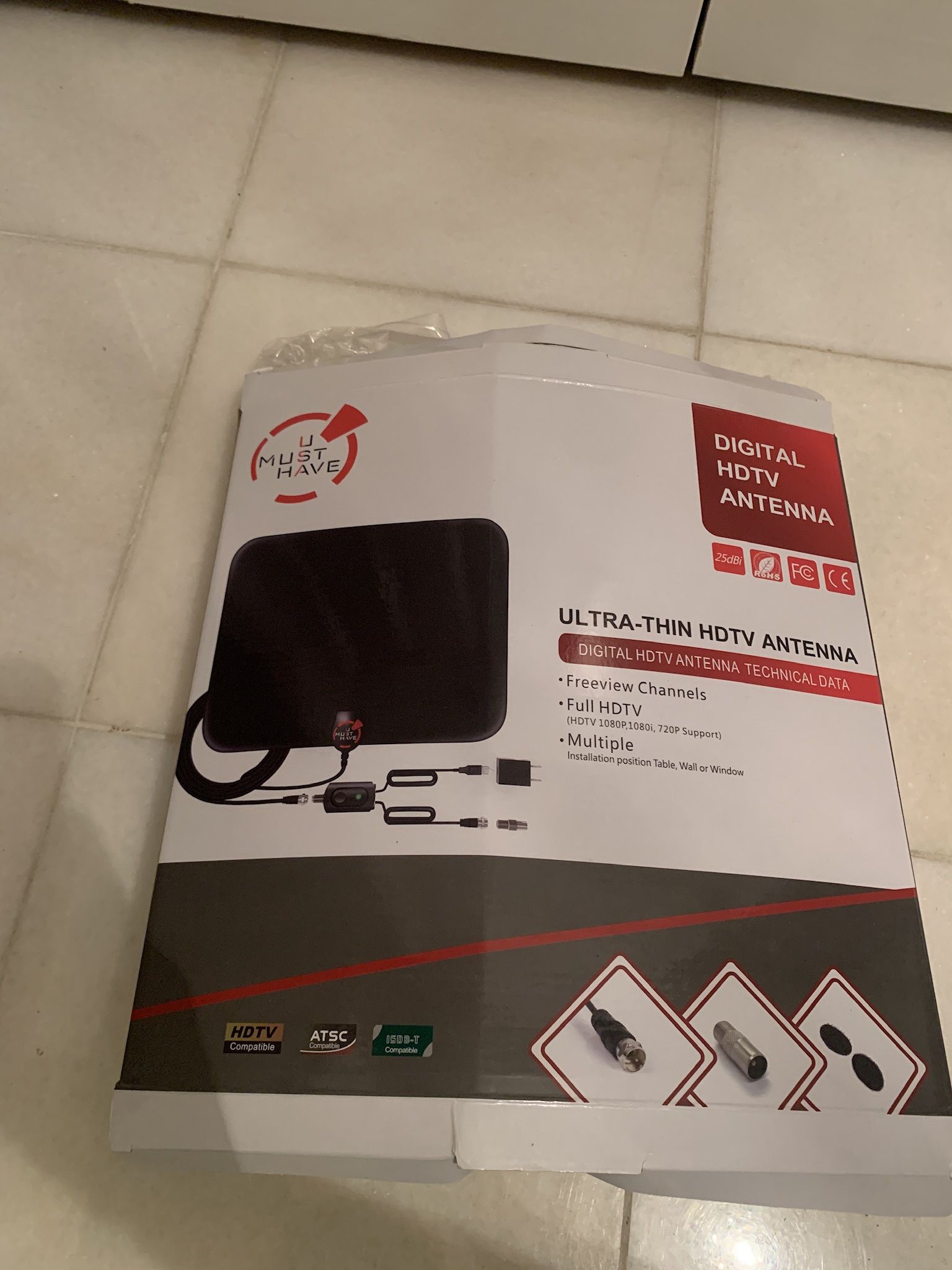 U Must Have Digital HDTV Antenna Ultra-Thin