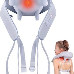  Neck Massager for Pain Relief Deep Tissue, Massager for Neck and Shoulder Pain, Cordless Neck Massager with Heat, Shiatsu Back Shoulder and Neck Mass
