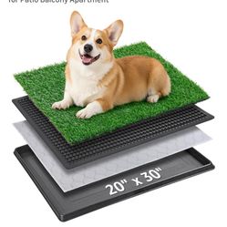 Portable Dog Grass Pad with Tray 20''x30''
