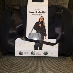 Black Travel Duffel Weekender Bag