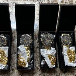 Men’s Watch with 8” Bracelet (4 Available)