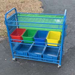 Toy Organizer Cart For Kids