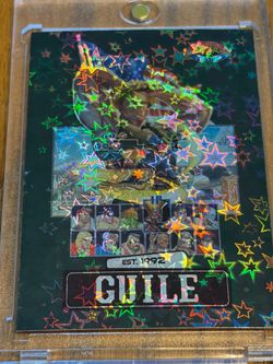 Super Rare Street Fighter 1 of 1 Guile Green stars