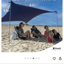 Sunshade Beach Shade With Travel Backpack - Otentik $50